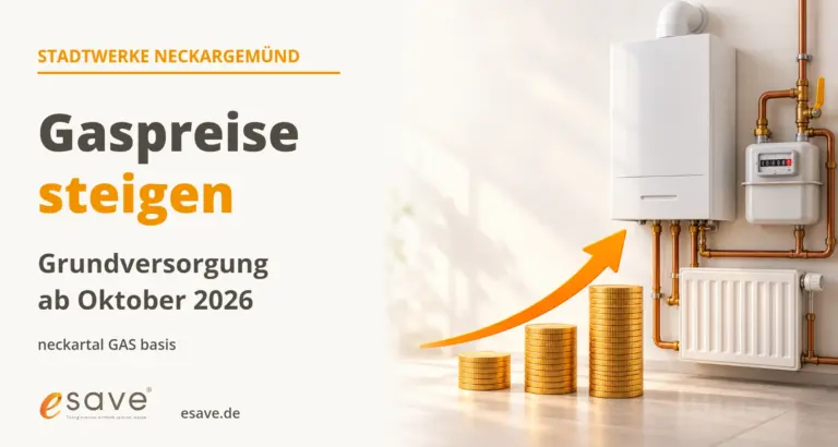 Stadtwerke Neckargemünd: Gaspreiserhöhung ab Oktober 2026