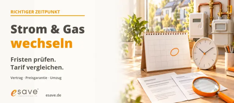Wann Strom und Gas wechseln? Fristen und bester Zeitpunkt